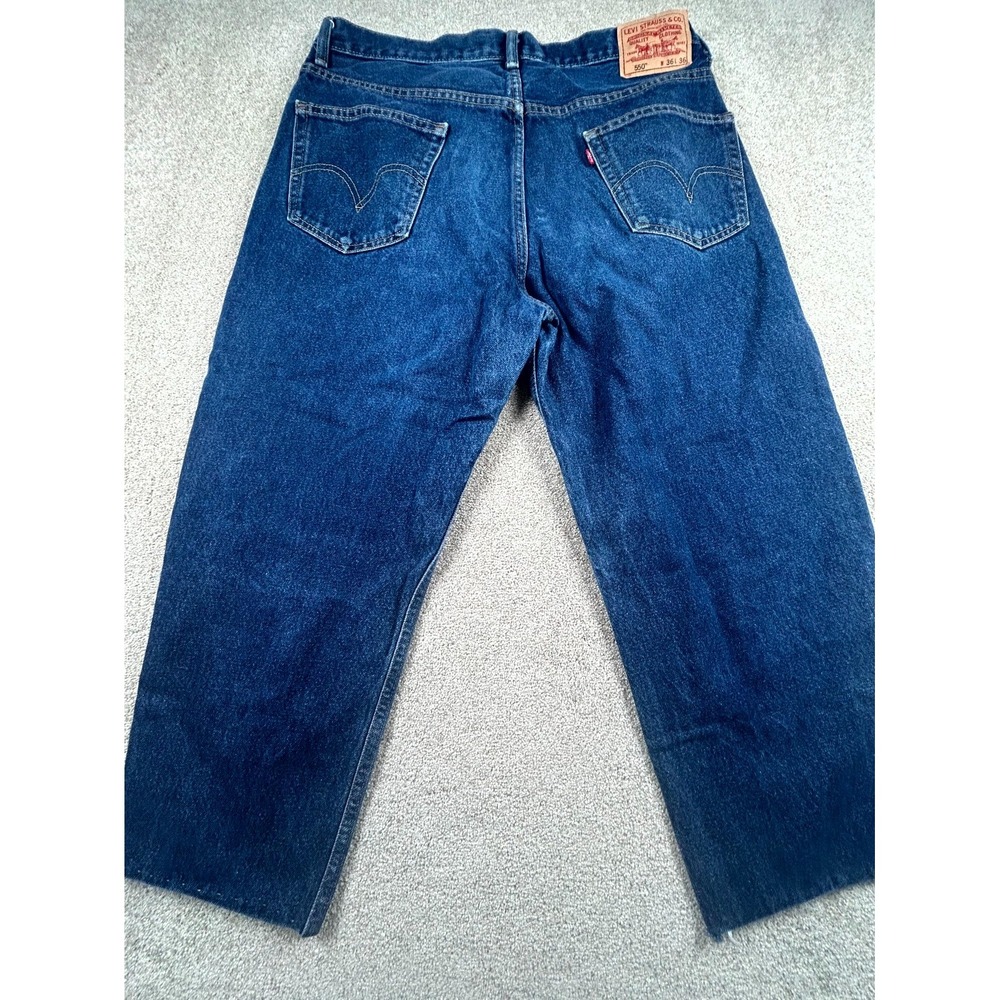 Vintage Levi's 550 Jeans Mens 36x36 Blue Denim Cotton Relaxed Fit Straight Leg - Picture 2 of 9